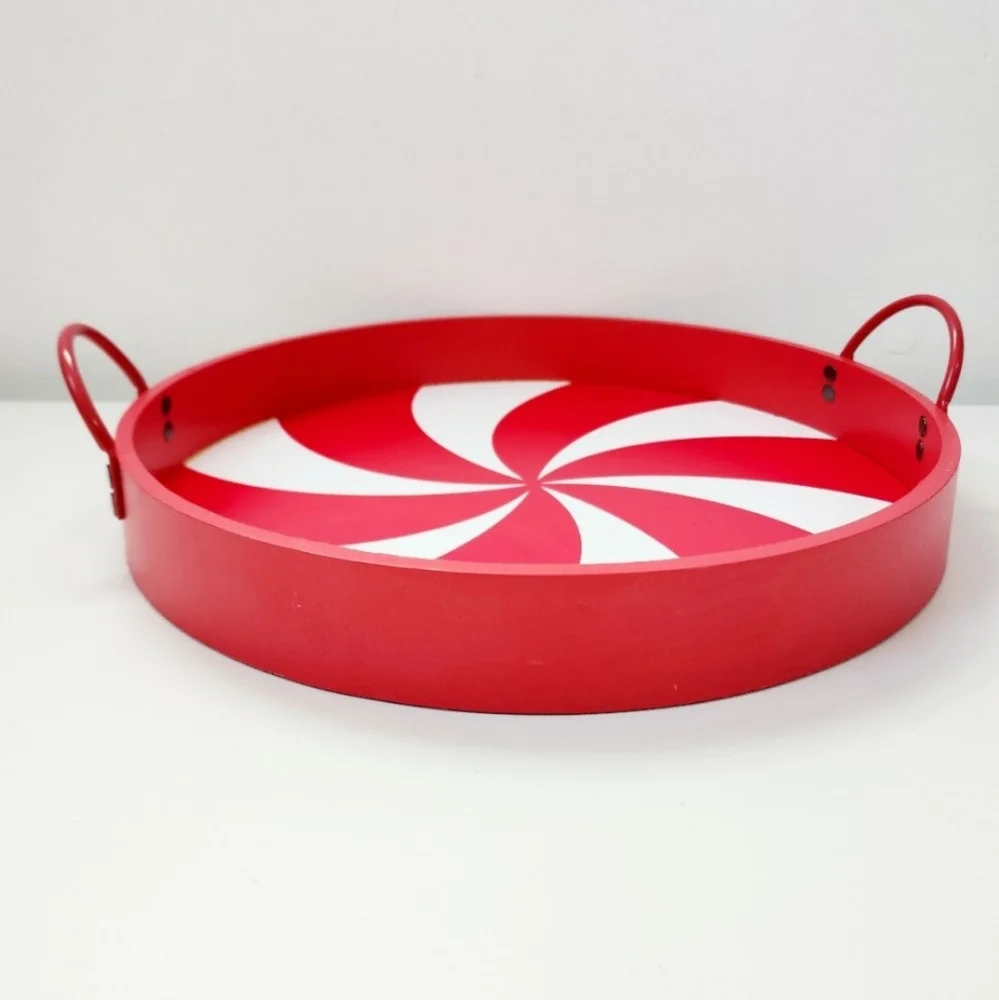 Target Bullseye Playground Christmas 2023 Peppermint Serving Tray